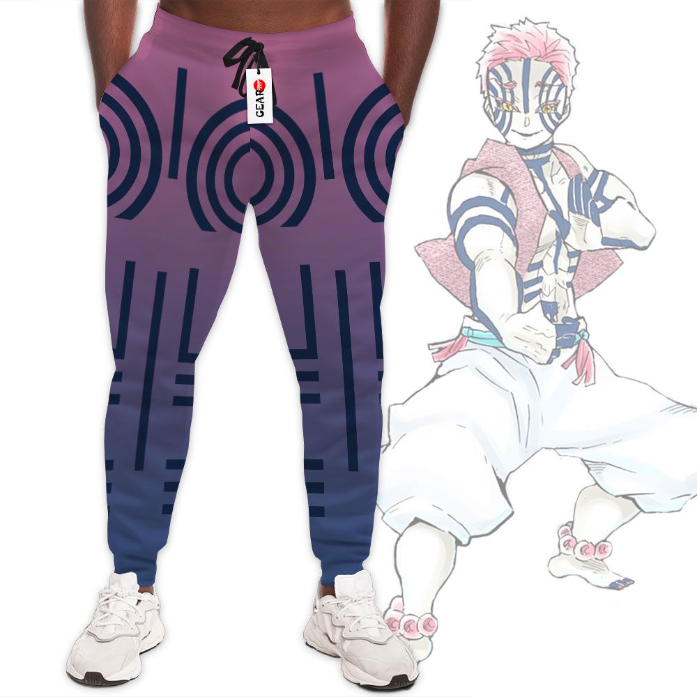 Akaza Uniform Joggers Custom Demon Slayer Anime Sweatpants G01210