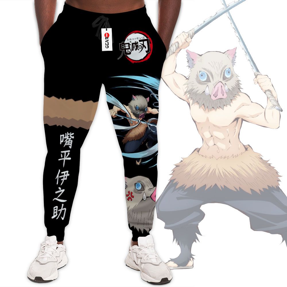Inosuke Joggers Custom Anime Demon Slayer Sweatpants G01210