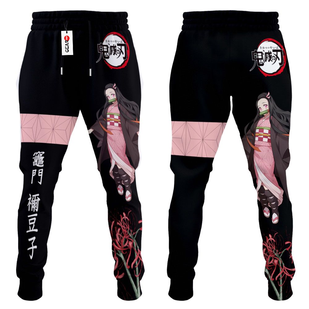 Nezuko Joggers Custom Anime Demon Slayer Sweatpants G01210