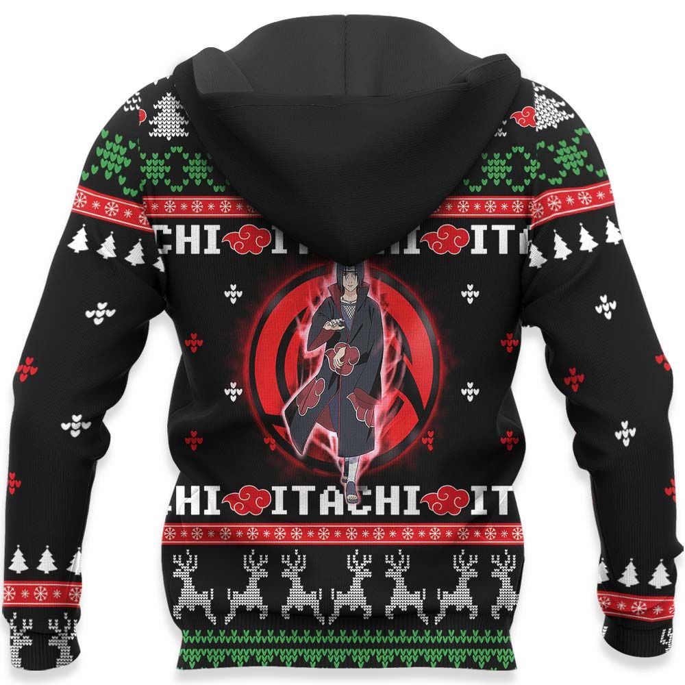 Akatsuki Itachi Ugly Christmas Sweater Custom Naruto Anime Xmas Gifts GO0110