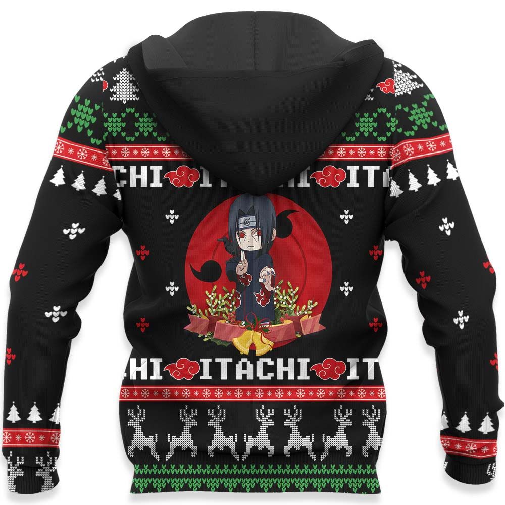 Santa Itachi Ugly Christmas Sweater Custom Naruto Anime Xmas Gifts GO0110