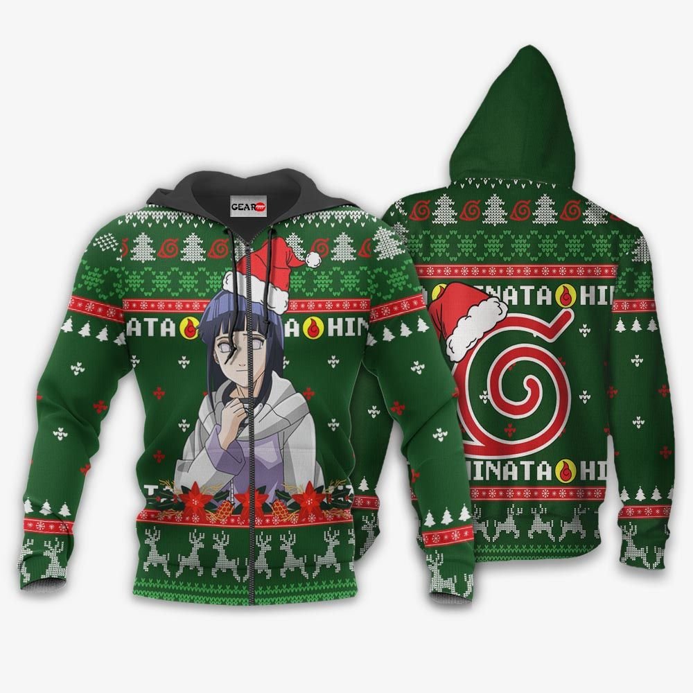 Hinata Hyuga Ugly Christmas Sweater Custom Naruto Anime Xmas Gifts GO0110