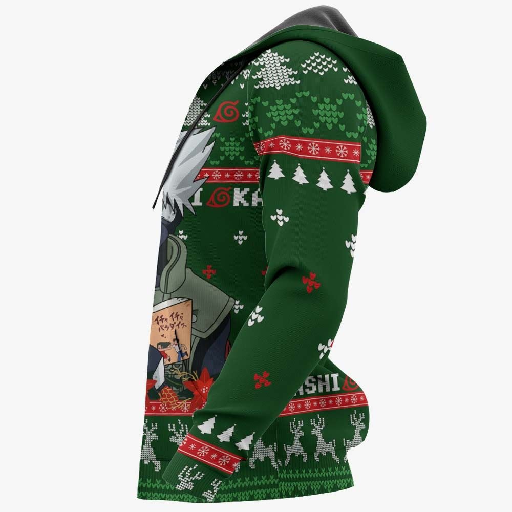 Kakashi Ugly Christmas Sweater Custom Naruto Anime Xmas Gifts GO0110