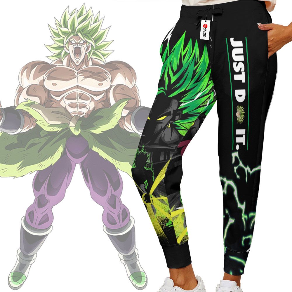 Super Broly Joggers Just Do It Custom Anime Dragon Ball Sweatpants G01210