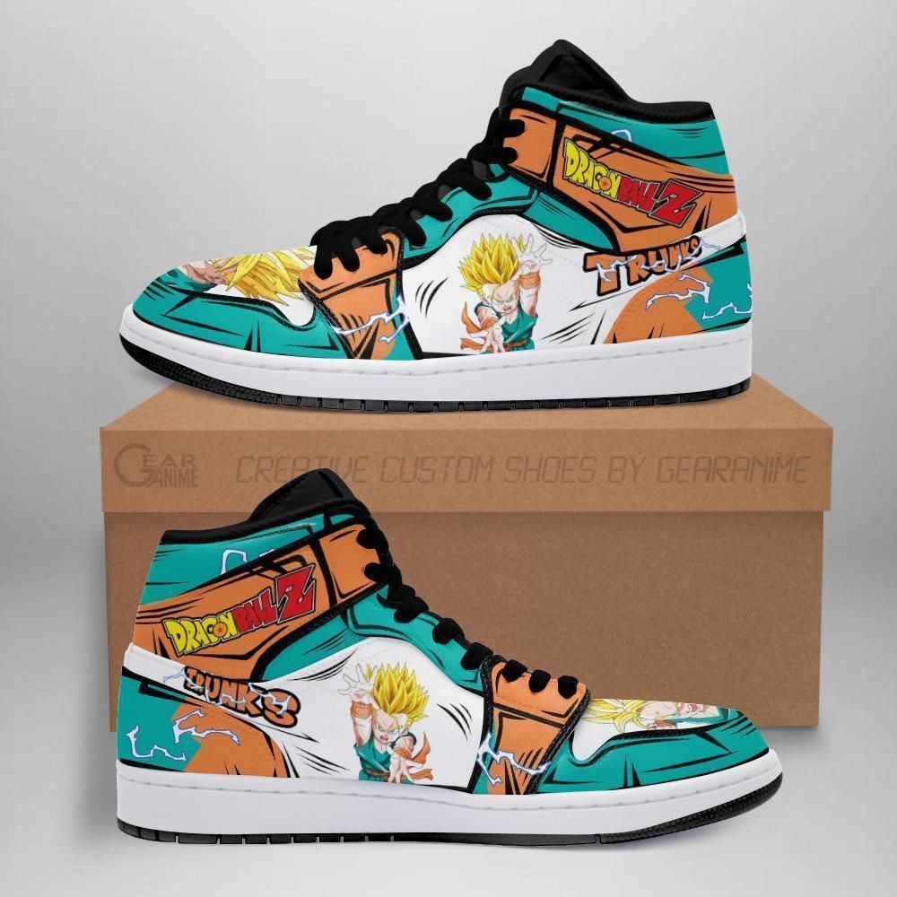 Kid Trunks Sneakers Custom Anime Dragon Ball Z Shoes GO1210
