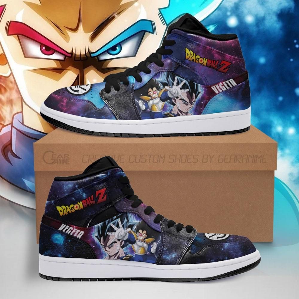 Vegeta Sneakers Galaxy Custom Dragon Ball Z Anime Shoes GO1210