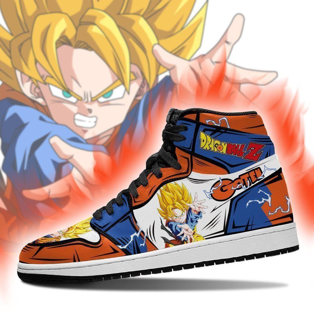 DBZ Goten Sneakers Custom Anime Dragon Ball Z Shoes GO1210