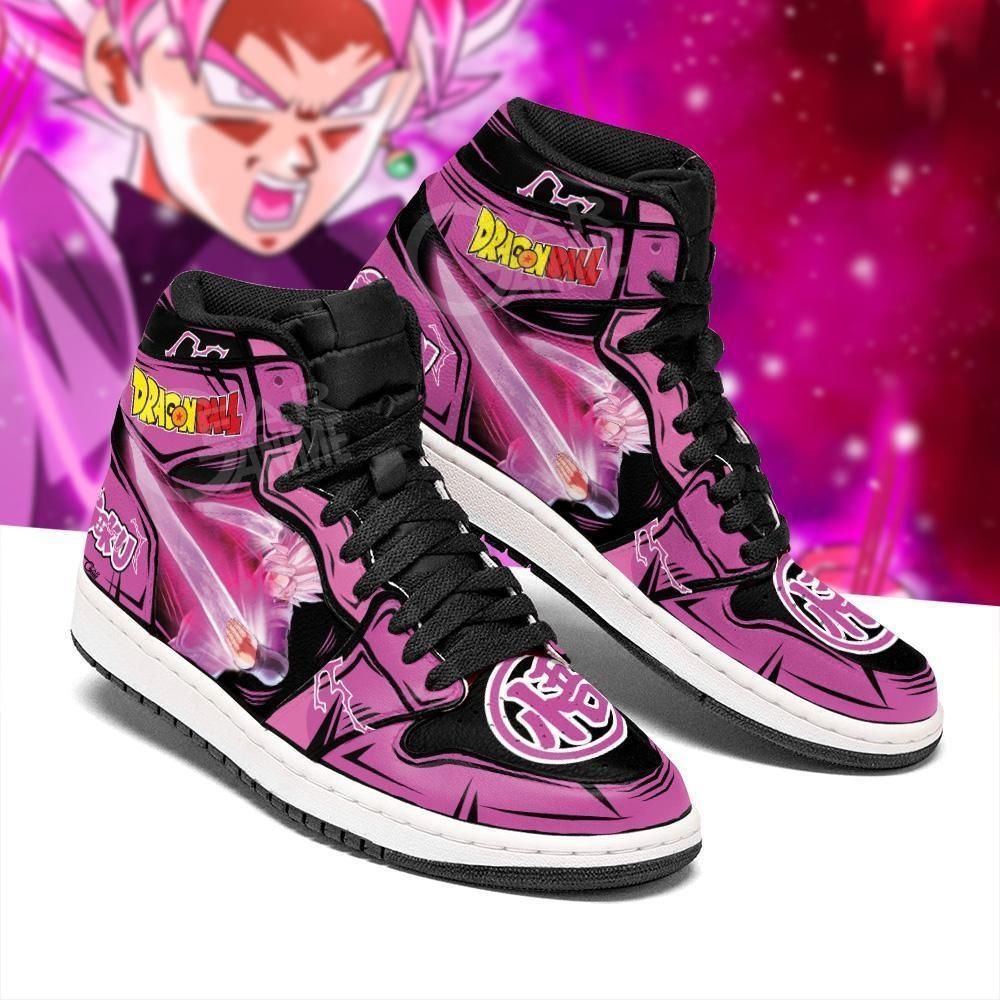 Goku Black Rose Sneakers Custom Dragon Ball Anime Shoes GO1210