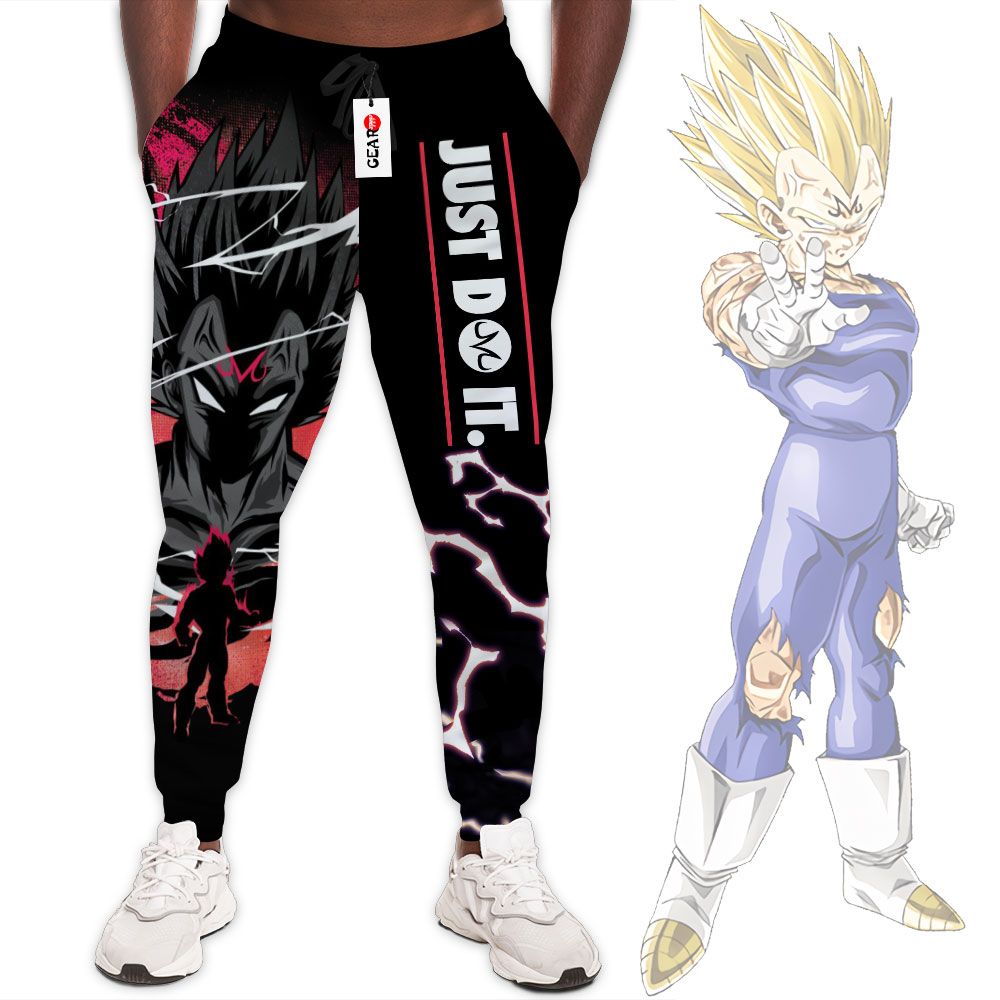 Majin Vegeta Joggers Just Do It Custom Anime Dragon Ball Sweatpants G01210