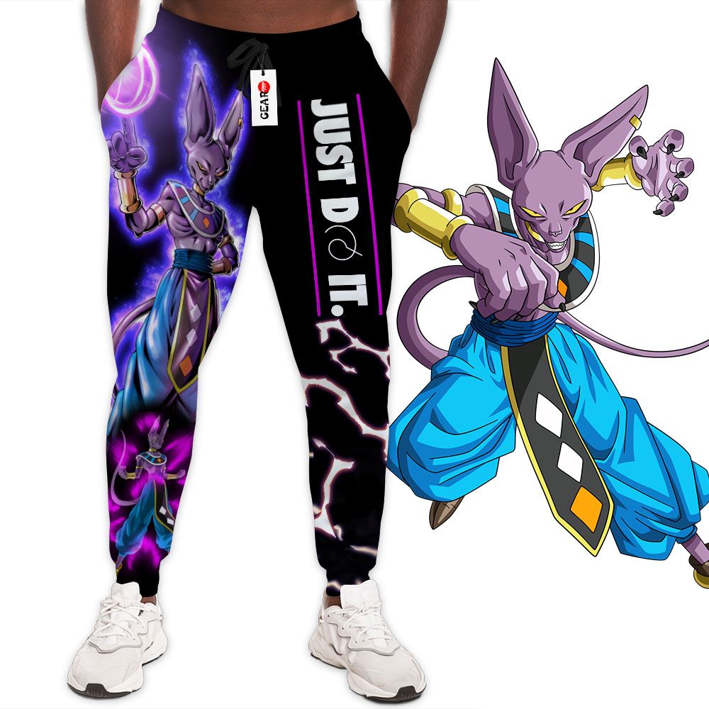 Beerus Sama Joggers Just Do It Custom Anime Dragon Ball Sweatpants G01210