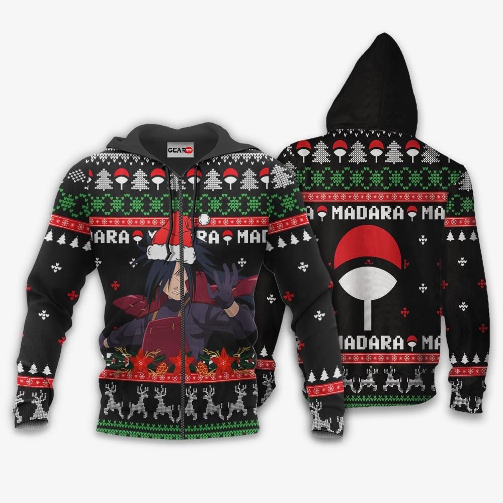 Uchiha Madara Ugly Christmas Sweater Custom Naruto Anime Xmas Gifts GO0110