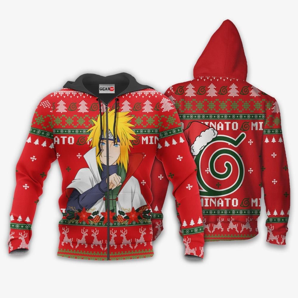 Namikaze Minato Ugly Christmas Sweater Custom Naruto Anime Xmas Gifts GO0110