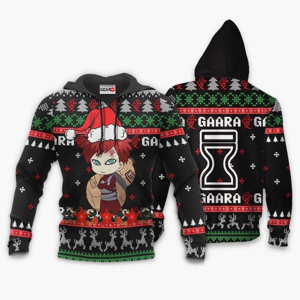 Cute Gaara Ugly Christmas Sweater Custom Naruto Anime Xmas Gifts GO0110