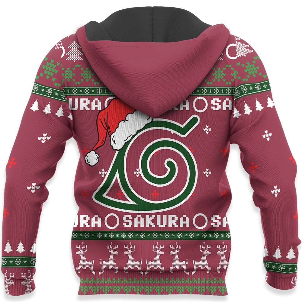 Haruno Sakura Ugly Christmas Sweater Custom Naruto Anime Xmas Gifts GO0110