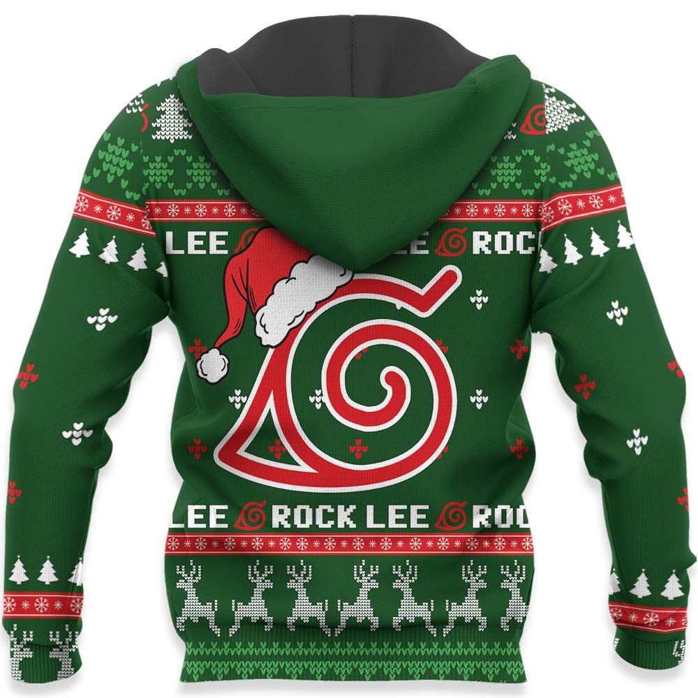 Rock Lee Ugly Christmas Sweater Custom Naruto Anime Xmas Gifts GO0110