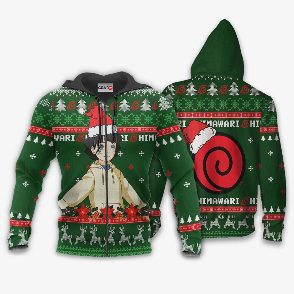 Uzumaki Himawari Ugly Christmas Sweater Custom Boruto Anime Xmas Gifts GO0110