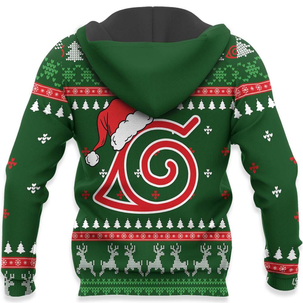 Konoha Team Minato Ugly Christmas Sweater Custom Naruto Anime Xmas Gifts GO0110