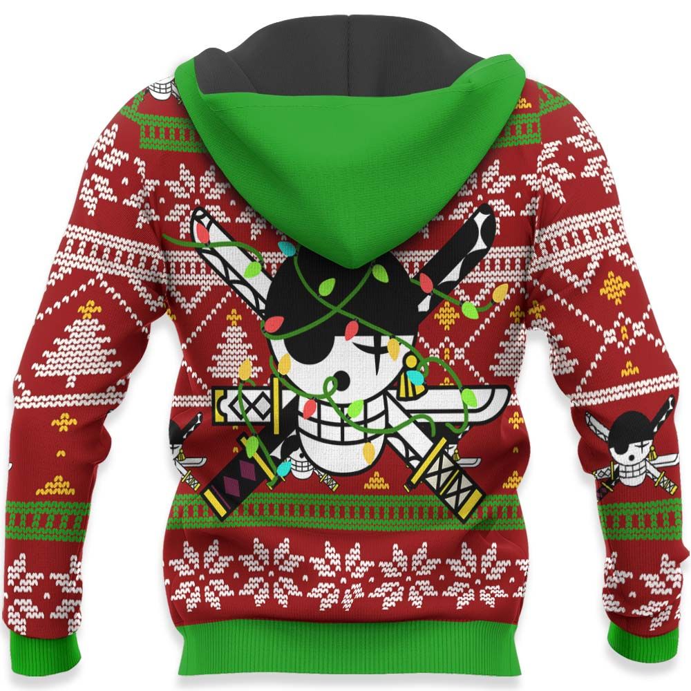 Zoro Ugly Christmas Sweater Custom Wano One Piece Anime Xmas Gifts GO0110