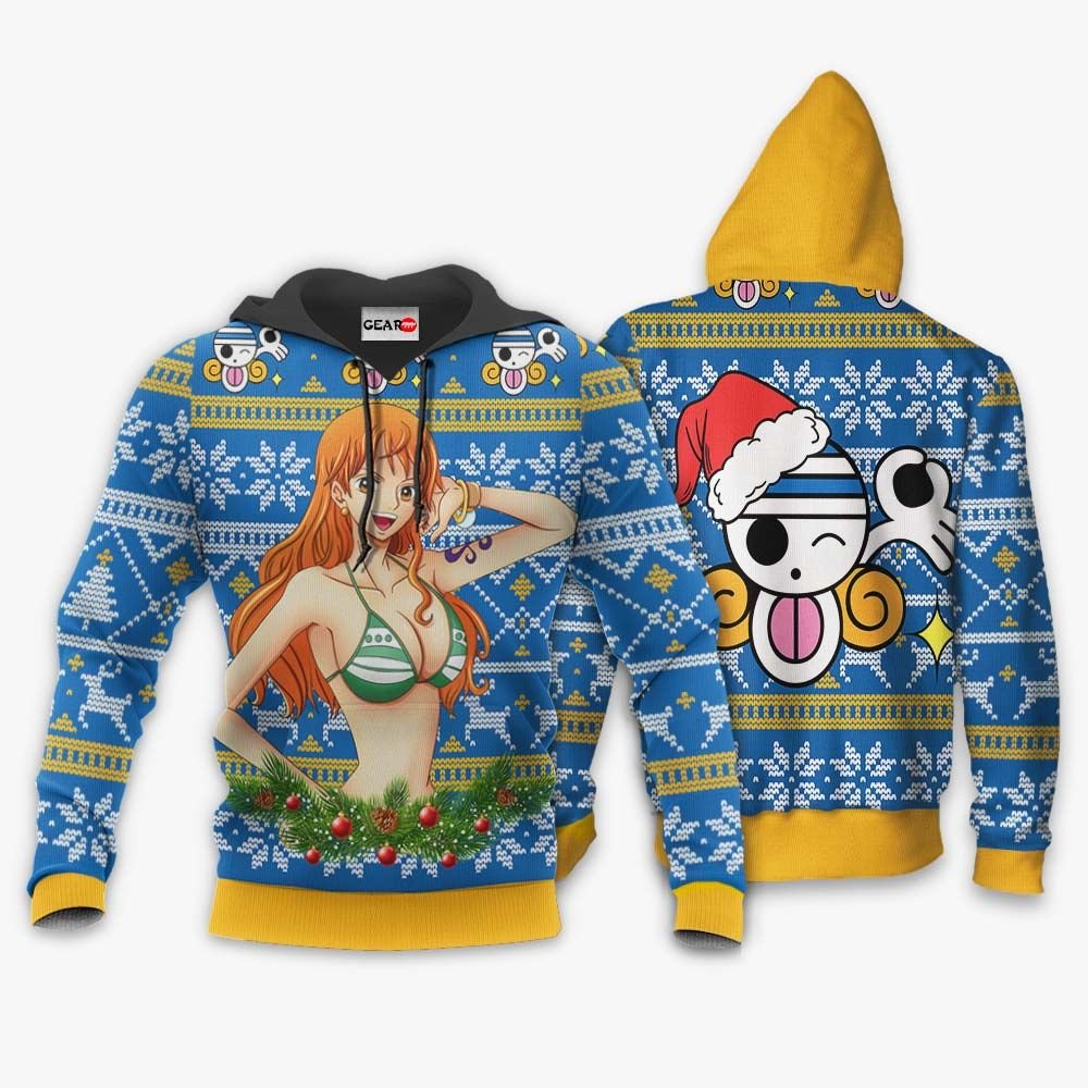 Nami Ugly Christmas Sweater Custom One Piece Anime Xmas Gifts GO0110