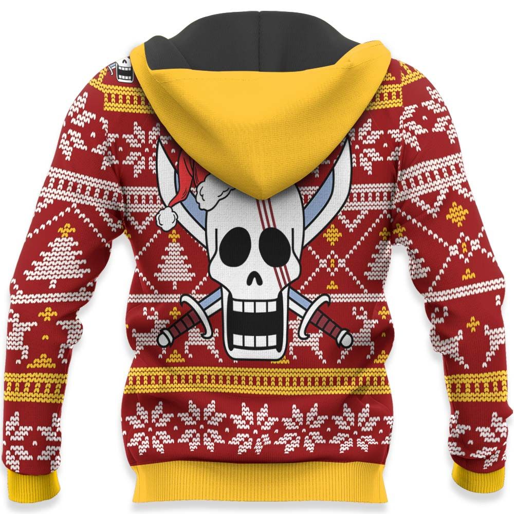Red Hair Shanks Ugly Christmas Sweater Custom One Piece Anime Xmas Gifts GO0110