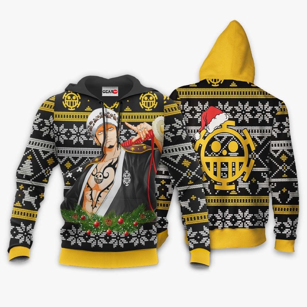 Trafalgar Law Ugly Christmas Sweater Custom Wano One Piece Anime Xmas Gifts GO0110