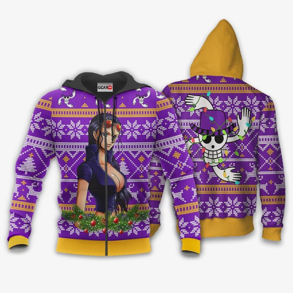 Nico Robin Ugly Christmas Sweater Custom One Piece Anime Xmas Gifts GO0110