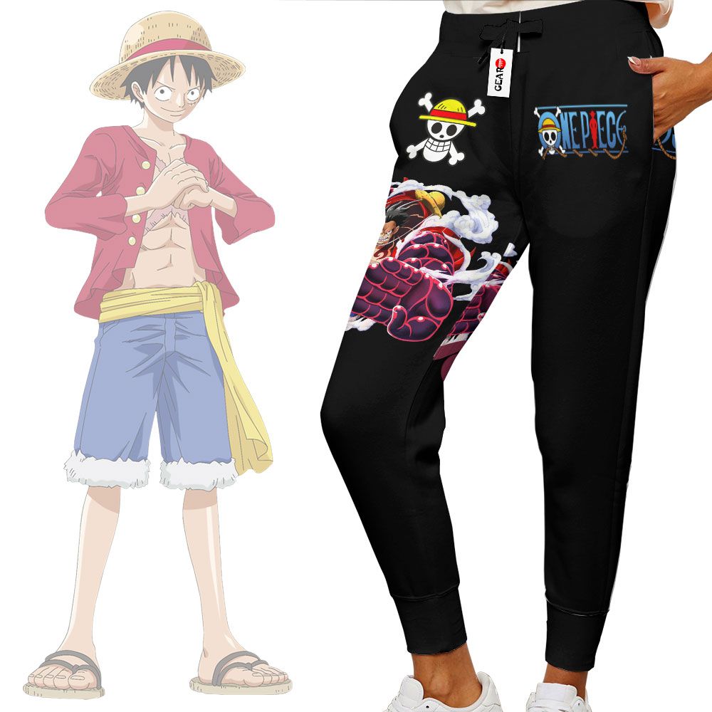 Luffy Gear 4 Joggers Custom Anime One Piece Sweatpants G01210
