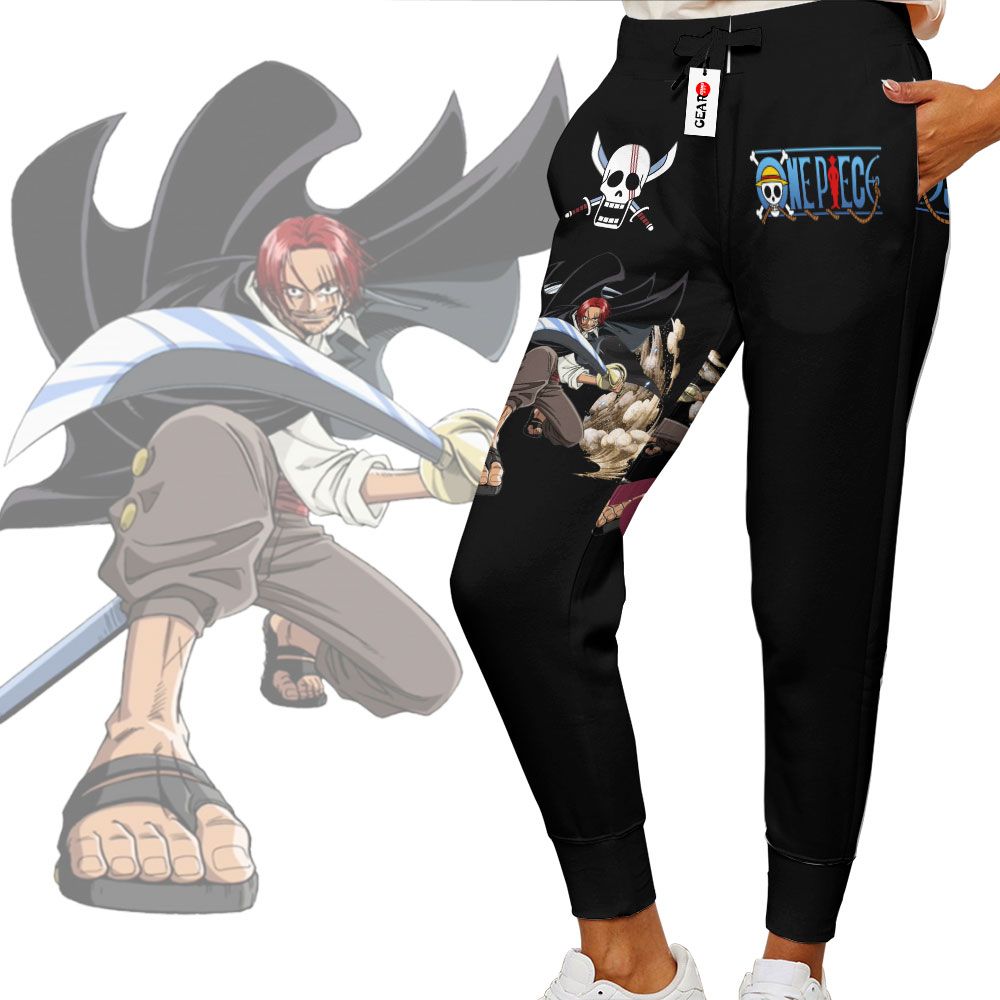 Red Hair Shanks Joggers Custom Anime One Piece Sweatpants G01210