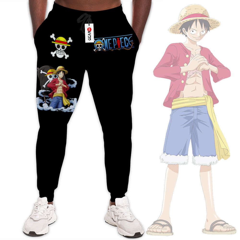 Monkey Luffy Joggers Custom Anime One Piece Sweatpants G01210