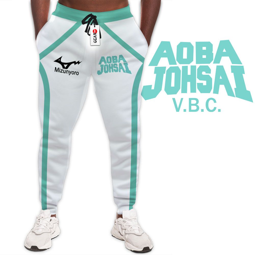 Aoba Johsai Uniform Joggers Custom Anime Haikyuu Sweatpants G01210