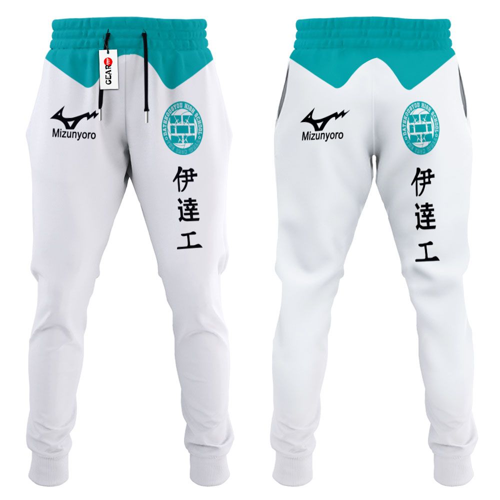 Date Tech Uniform Joggers Custom Anime Haikyuu Sweatpants G01210