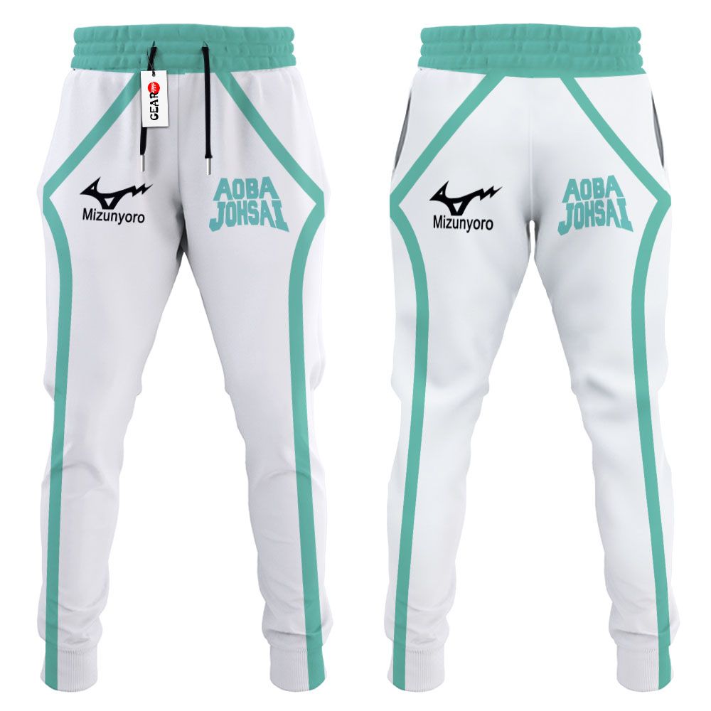 Aoba Johsai Uniform Joggers Custom Anime Haikyuu Sweatpants G01210