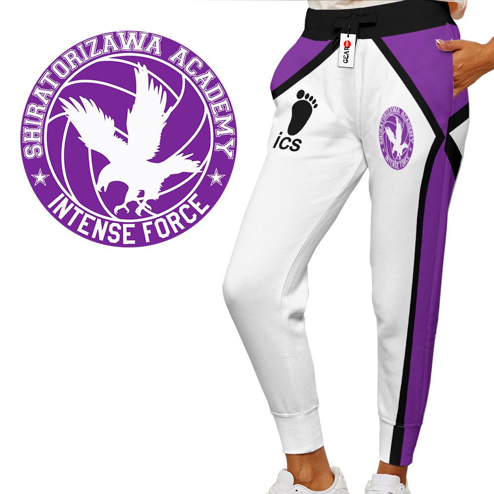 Shiratorizawa Uniform Joggers Custom Anime Haikyuu Sweatpants G01210