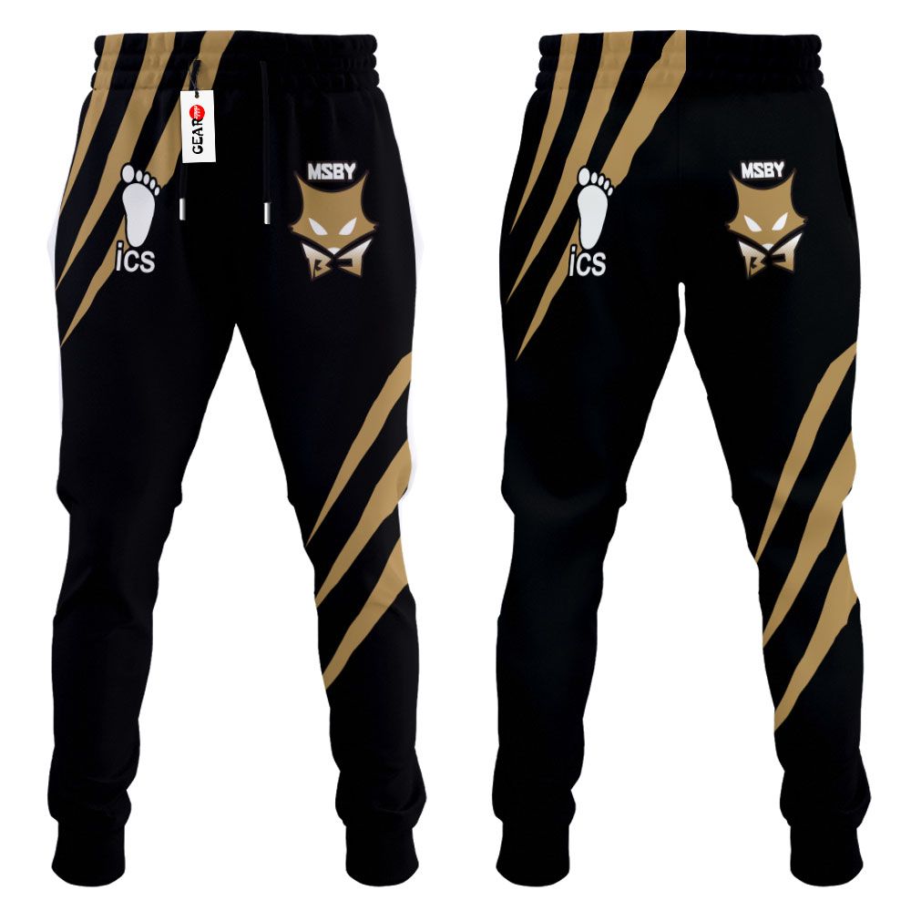 MSBY Uniform Joggers Custom Anime Haikyuu Sweatpants G01210