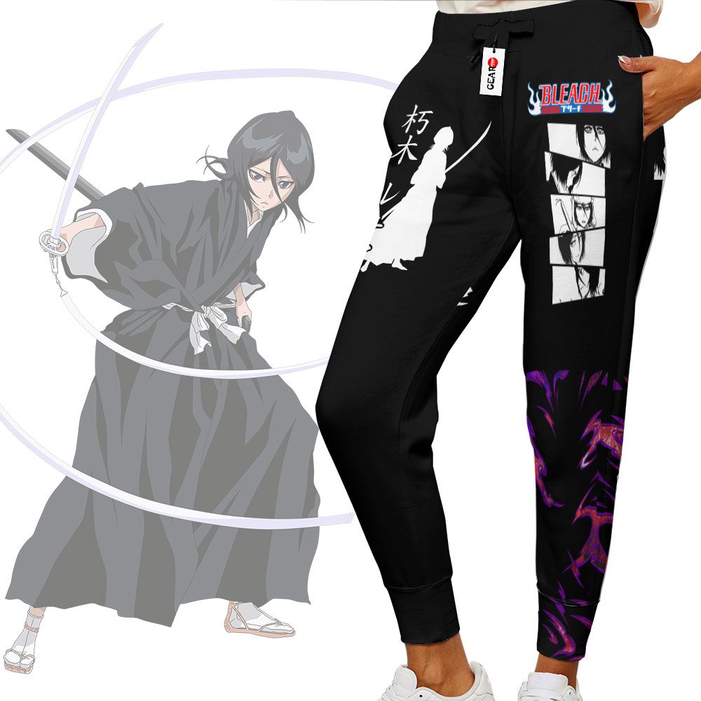 Kuchiki Rukia Joggers Custom Anime Bleach Sweatpants G01210