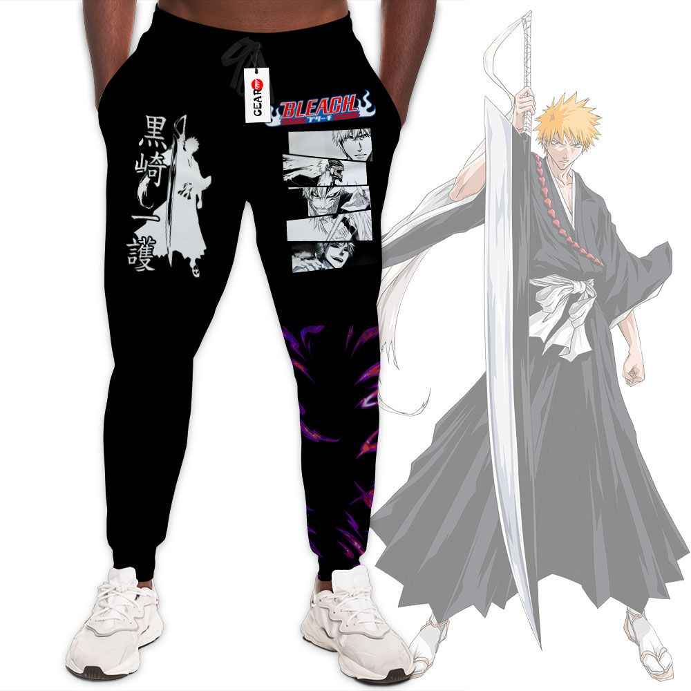 Kurosaki Ichigo Joggers Custom Anime Bleach Sweatpants G01210