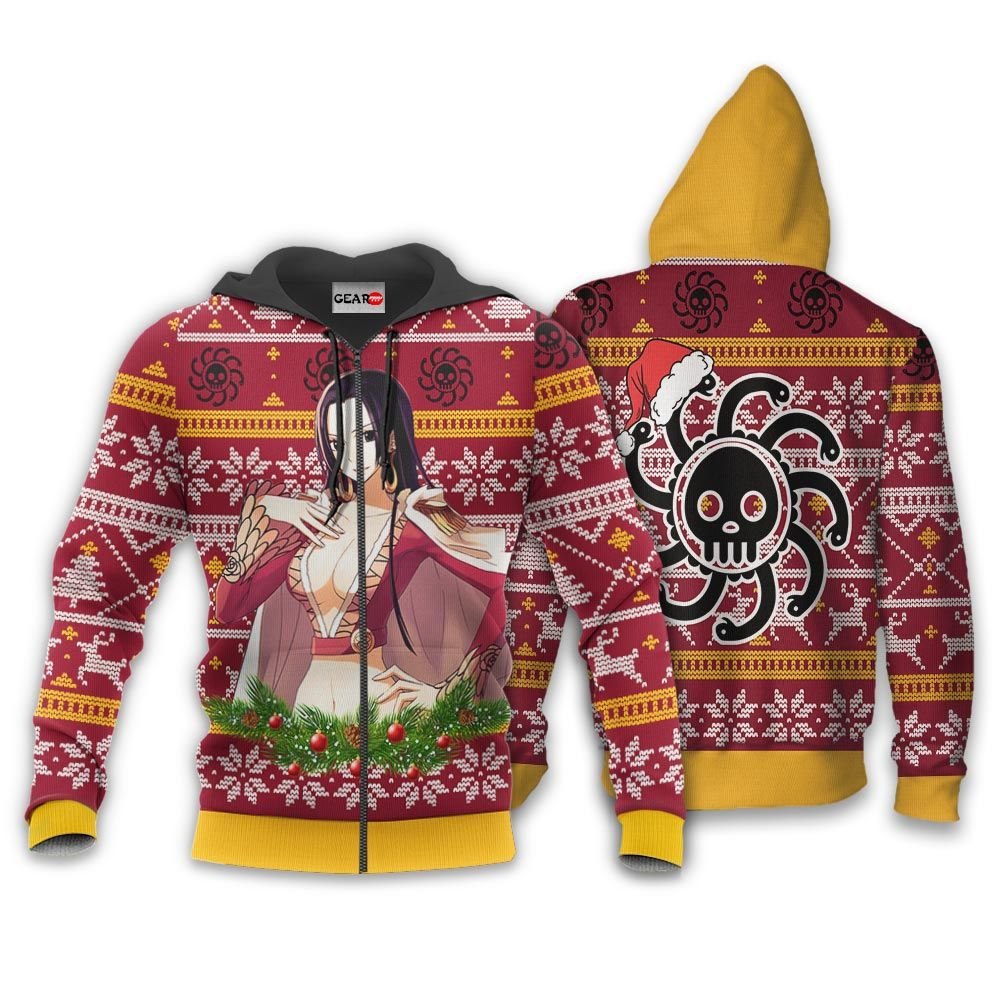 Boa Hancock Ugly Christmas Sweater Custom One Piece Anime Xmas Gifts GO0110