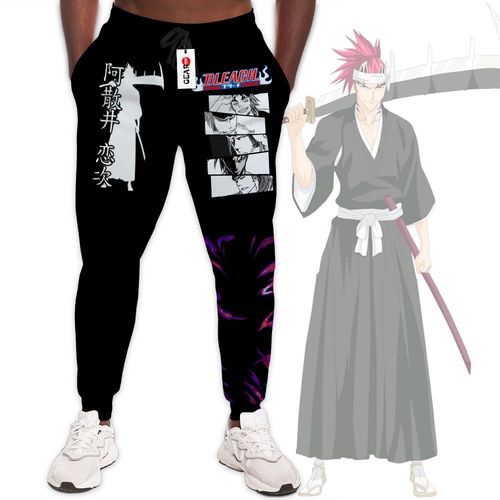 Renji Abarai Joggers Custom Anime Bleach Sweatpants G01210