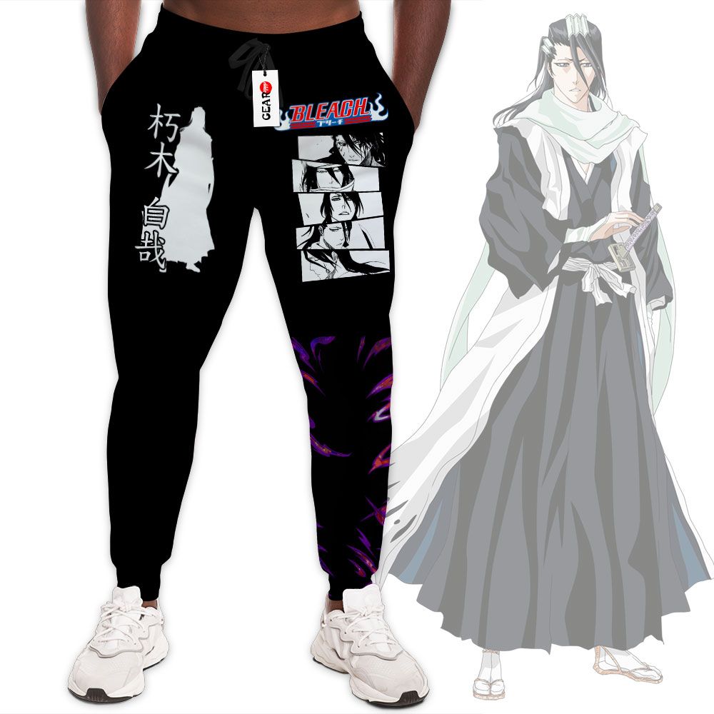 Byakuya Kuchiki Joggers Custom Anime Bleach Sweatpants G01210
