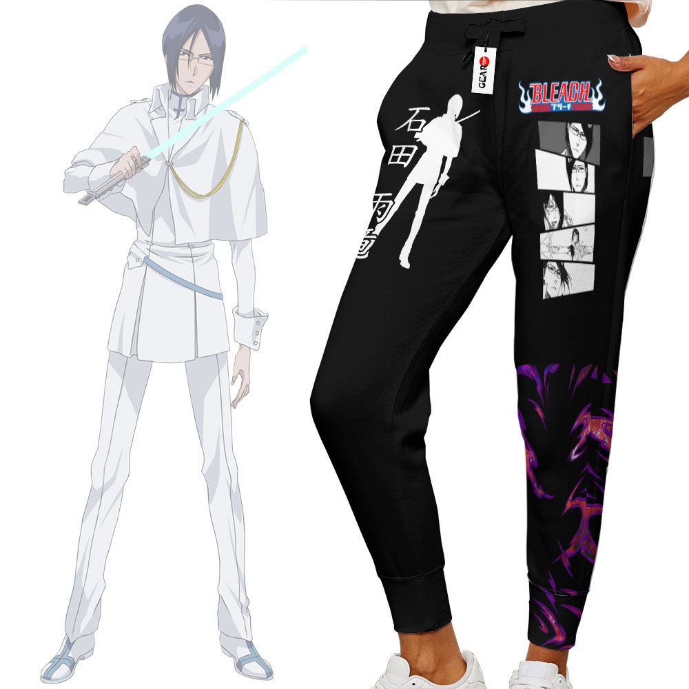 Ishida Uryu Joggers Custom Anime Bleach Sweatpants G01210