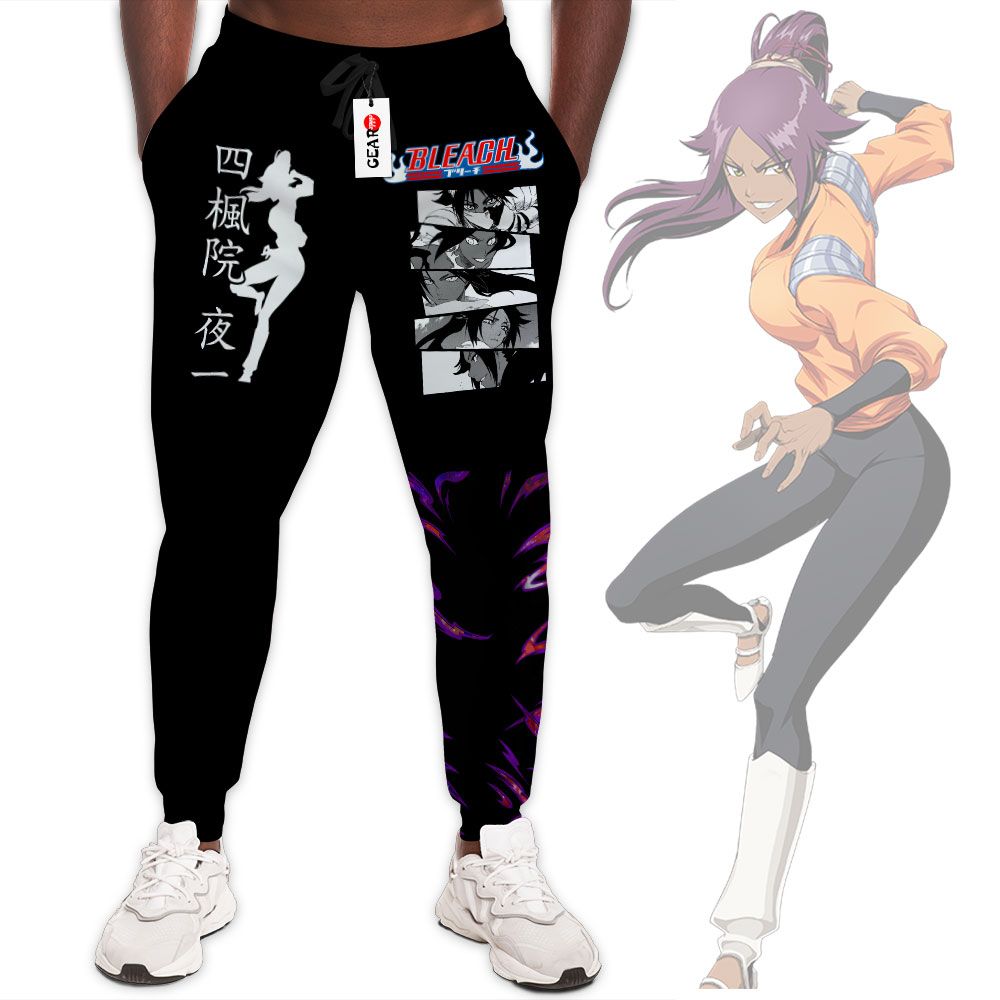Shihouin Yoruichi Joggers Custom Anime Bleach Sweatpants G01210