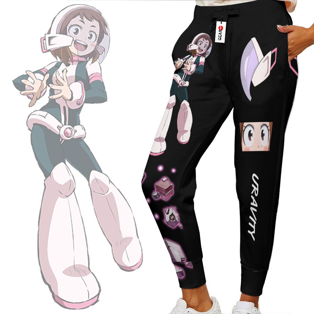 BNHA Ochako Uraraka Joggers Custom Anime My Hero Academia Sweatpants G01210