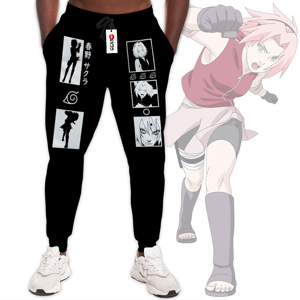 Haruno Sakura Joggers Custom Anime Naruto Sweatpants Merch G01210