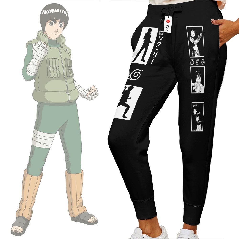 Rock Lee Joggers Custom Anime Naruto Sweatpants Merch G01210