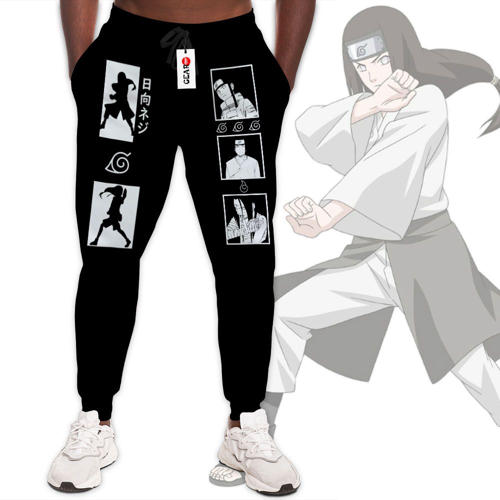 Hyuga Neij Joggers Custom Anime Naruto Sweatpants Merch G01210