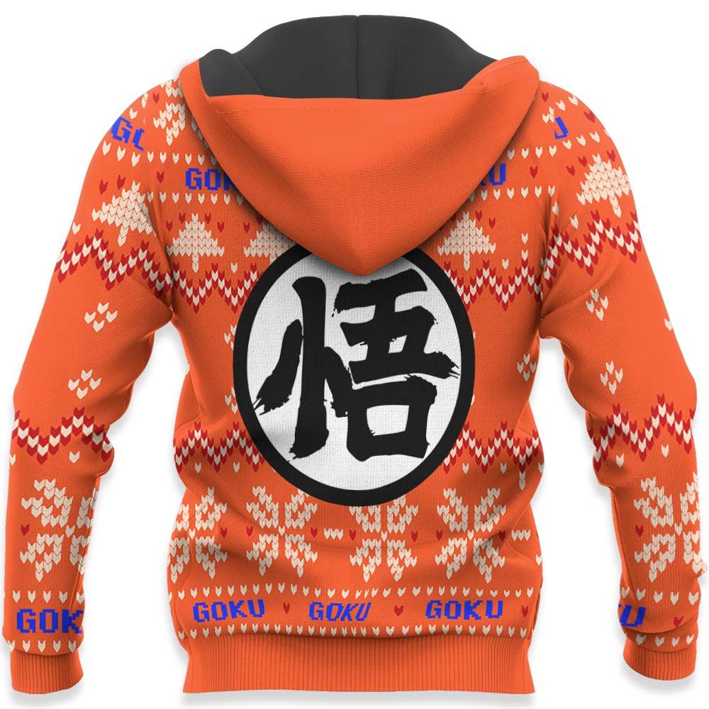 Goku Blue Ugly Christmas Sweater Custom Anime Dragon Ball Xmas Gifts GO0110