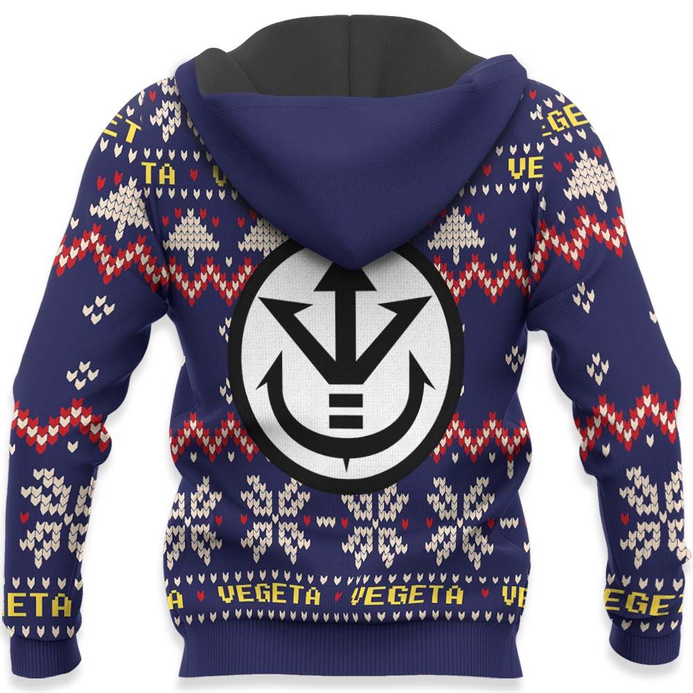 Vegeta Blue Christmas Sweater Custom Anime Dragon Ball Xmas Gifts GO0110