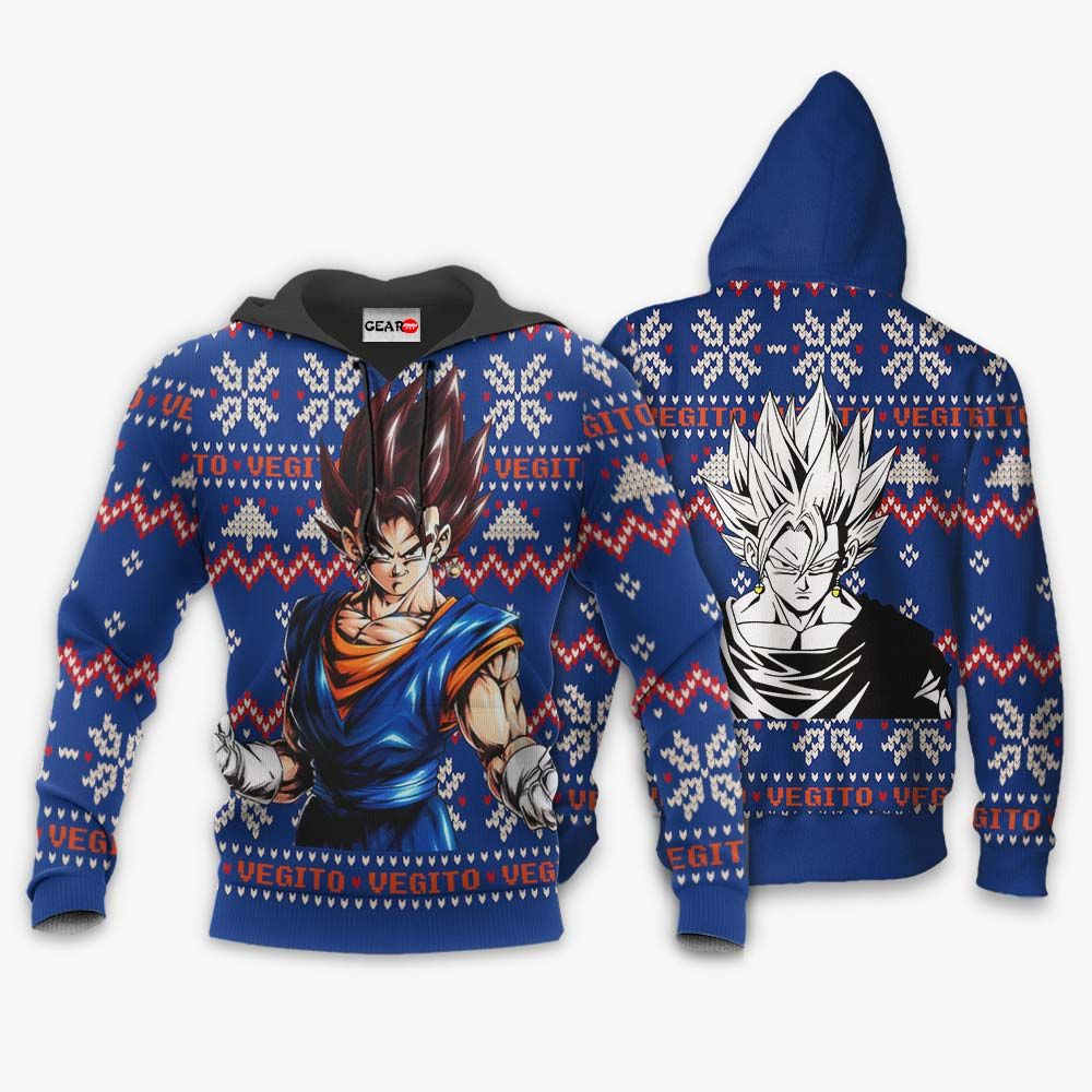 Vegito Ugly Christmas Sweater Custom Anime Dragon Ball Xmas Gifts GO0110