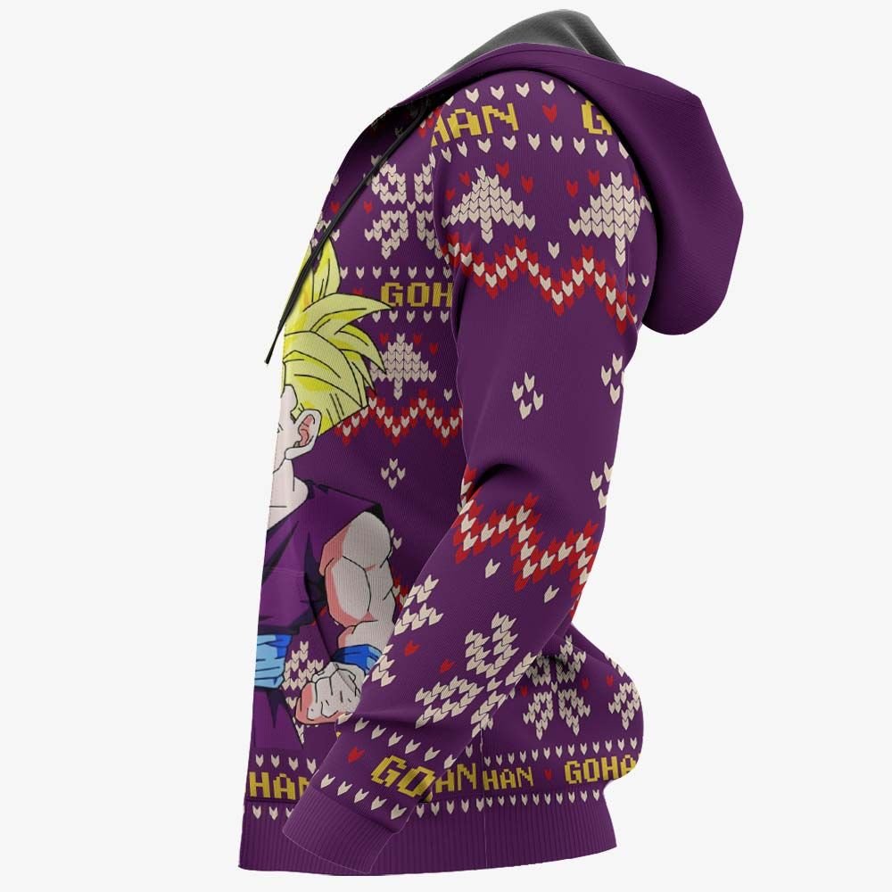 Gohan SJJ Ugly Christmas Sweater Custom Anime Dragon Ball Xmas Gifts GO0110