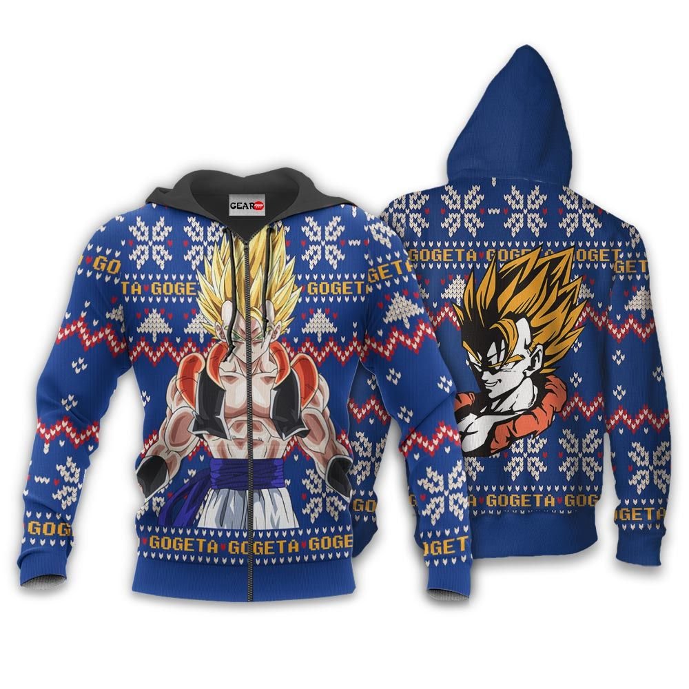 Gogeta Ugly Christmas Sweater Custom Anime Dragon Ball Xmas Gifts GO0110